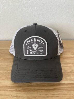 Cleveland Black and White Trucker Hat